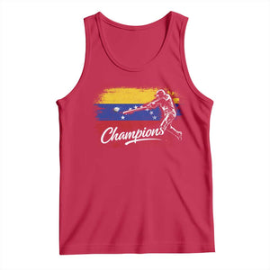 Venezuela Champions Baseball Batter Venezuelan Sport Fan Tank Top TS11 Red Print Your Wear