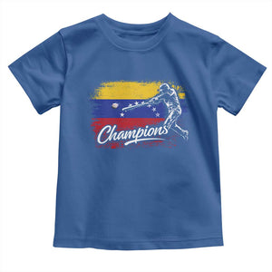 Venezuela Champions Baseball Batter Venezuelan Sport Fan Toddler T Shirt TS11 Royal Blue Print Your Wear