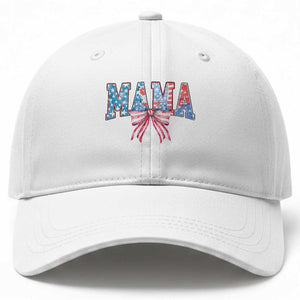 Funny American Patriotic Mama Coquette Baseball Cap 4th Of July Mother's Day TS11 Print Your Wear