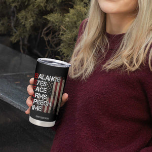 Stroke Awareness Tumbler Cup BEFAST Stroke Symptoms Vintage American Flag TS11 Print Your Wear