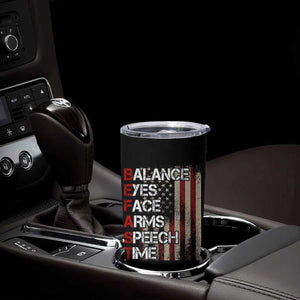 Stroke Awareness Tumbler Cup BEFAST Stroke Symptoms Vintage American Flag TS11 Print Your Wear