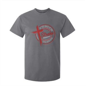 By The Grace Of God I'm A Survivor Stroke Awareness T Shirt For Kid TS11 Charcoal Print Your Wear