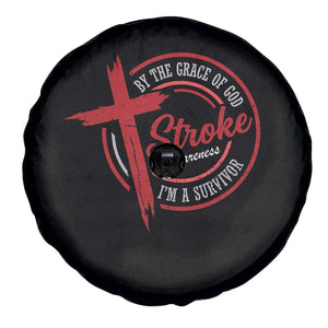 By The Grace Of God I'm A Survivor Stroke Awareness Spare Tire Cover TS11 Print Your Wear