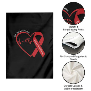 Stroke Awareness Garden Flag Stroke Survivor Warrior Brain Attack TS11 Print Your Wear