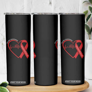 Stroke Awareness Skinny Tumbler Stroke Survivor Warrior Brain Attack TS11 Print Your Wear