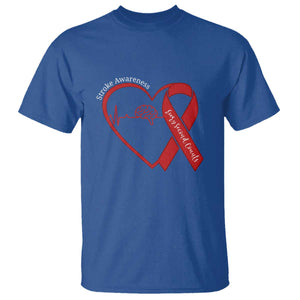 Stroke Awareness T Shirt Stroke Survivor Warrior Brain Attack TS11 Royal Blue Print Your Wear