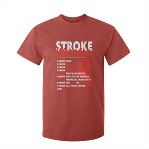 Stroke Warrior T Shirt For Kid I Know Pain Fear Feather Red Ribbon TS11 Red Print Your Wear