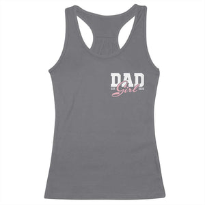 Dad Girl 2026 Racerback Tank Top Soon to Be Daddy of Baby Girl TS11 Charcoal Print Your Wear