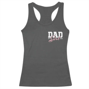 Dad Girl 2026 Racerback Tank Top Soon to Be Daddy of Baby Girl TS11 Dark Heather Print Your Wear
