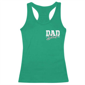 Dad Girl 2026 Racerback Tank Top Soon to Be Daddy of Baby Girl TS11 Irish Green Print Your Wear