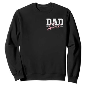 Dad Girl 2026 Sweatshirt Soon to Be Daddy of Baby Girl TS11 Black Print Your Wear