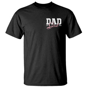 Dad Girl 2026 T Shirt Soon to Be Daddy of Baby Girl TS11 Black Print Your Wear