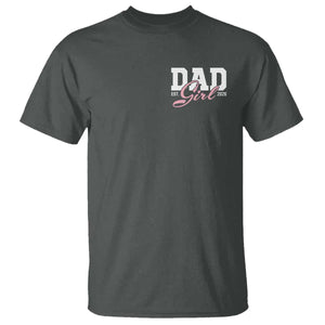 Dad Girl 2026 T Shirt Soon to Be Daddy of Baby Girl TS11 Dark Heather Print Your Wear
