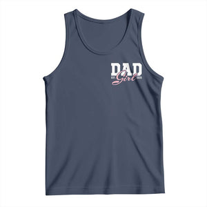 Dad Girl 2026 Tank Top Soon to Be Daddy of Baby Girl TS11 Navy Print Your Wear