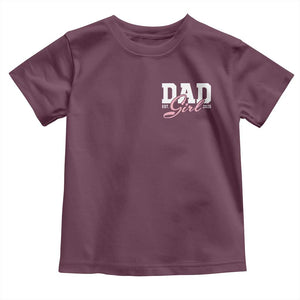 Dad Girl 2026 Toddler T Shirt Soon to Be Daddy of Baby Girl TS11 Maroon Print Your Wear
