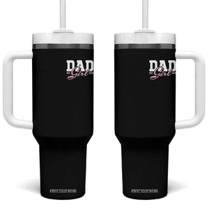 Dad Girl 2026 Tumbler With Handle Soon to Be Daddy of Baby Girl TS11 One Size: 40 oz Black Print Your Wear