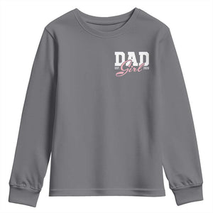 Dad Girl 2026 Youth Sweatshirt Soon to Be Daddy of Baby Girl TS11 Charcoal Print Your Wear