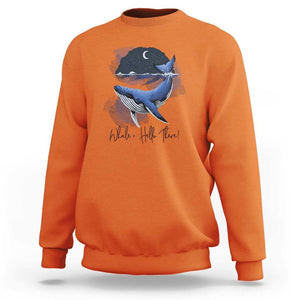 52-Hertz Whale Lover Sweatshirt Hello There Marine Biologist TS11 Orange Print Your Wear