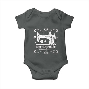 Sewing Lover Baby Onesie Sewciopath Quilter Sewing Machine TS11 Dark Heather Print Your Wear