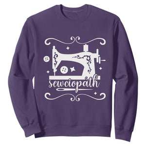Sewing Lover Sweatshirt Sewciopath Quilter Sewing Machine TS11 Purple Print Your Wear