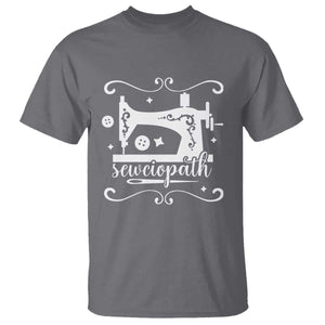 Sewing Lover T Shirt Sewciopath Quilter Sewing Machine TS11 Charcoal Print Your Wear