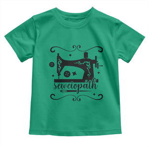 Sewing Lover Toddler T Shirt Sewciopath Quilter Seamstress TS11 Irish Green Print Your Wear