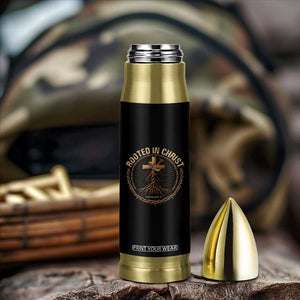 Rooted In Christ Bullet Tumbler Jesus Christian Cross Bible Verse TS11 Print Your Wear