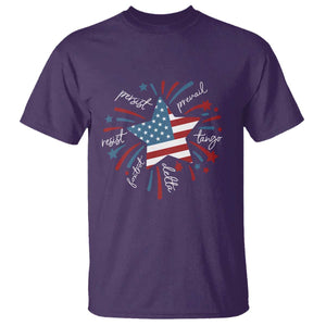 Funny 4th of July Fireworks Foxtrot Delta Tango T Shirt TS11 Purple Print Your Wear