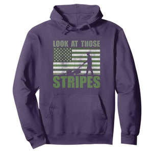 Funny Gardening Lawn Mower Hoodie Look At Those Stripes American Flag TS11 Purple Print Your Wear