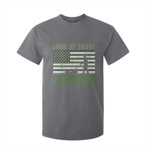 Funny Gardening Lawn Mower T Shirt For Kid Look At Those Stripes American Flag TS11 Charcoal Print Your Wear