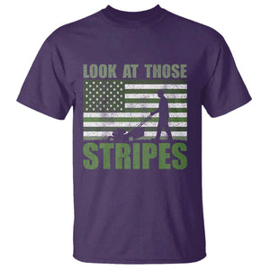 Funny Gardening Lawn Mower T Shirt Look At Those Stripes American Flag TS11 Purple Print Your Wear