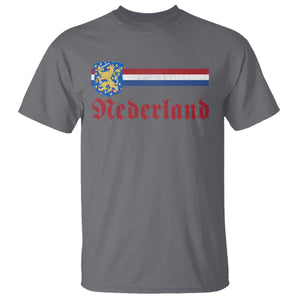 Nederland Holland Emblem Lion Vintage Dutch Flag T Shirt