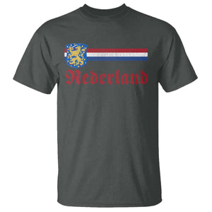 Nederland Holland Emblem Lion Vintage Dutch Flag T Shirt