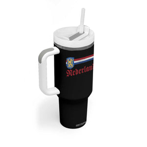 Nederland Holland Emblem Lion Vintage Dutch Flag Tumbler With Handle