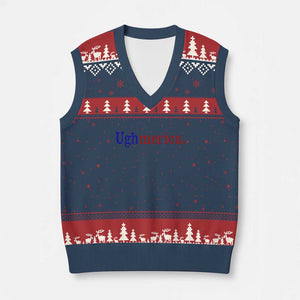 Ughmerica Liberal 4th of July Political Independence Day V-Neck Knit Sweater Vest