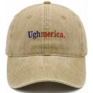 Ughmerica Liberal 4th of July Political Independence Day Washed Cotton Baseball Cap