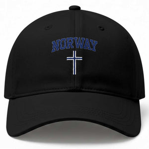 Norway Vintage Soccer Design The Nordic Cross Flag Baseball Cap