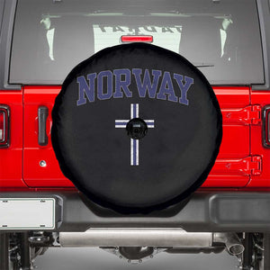 Norway Vintage Soccer Design The Nordic Cross Flag Spare Tire Cover TS11 Black Print Your Wear