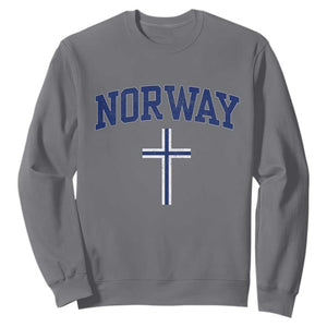 Norway Vintage Soccer Design The Nordic Cross Flag Sweatshirt