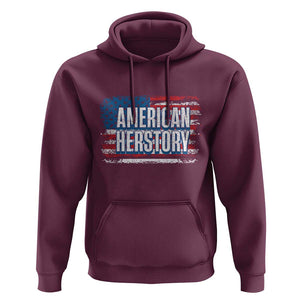 Kamala Harris Hoodie American Herstory History USA Flag Election 2024 TS11 Maroon Print Your Wear