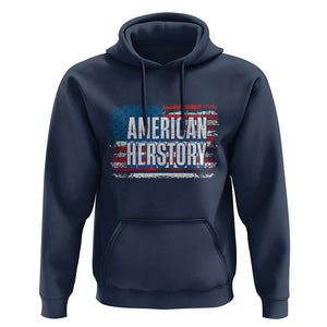 Kamala Harris Hoodie American Herstory History USA Flag Election 2024 TS11 Navy Print Your Wear