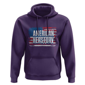 Kamala Harris Hoodie American Herstory History USA Flag Election 2024 TS11 Purple Print Your Wear