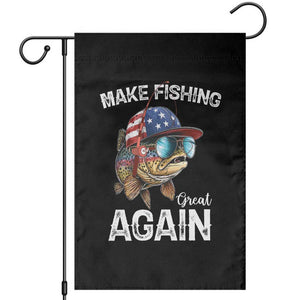 Funny Make Fishing Great Again Garden Flag Bass Fishing TS11 Black Print Your Wear