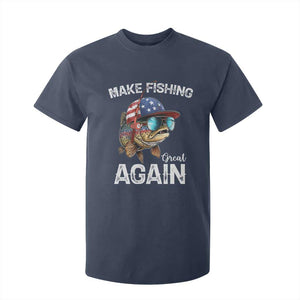 Funny Make Fishing Great Again T Shirt For Kid Bass Fishing TS11 Navy Print Your Wear