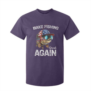 Funny Make Fishing Great Again T Shirt For Kid Bass Fishing TS11 Purple Print Your Wear