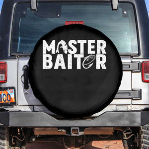 Funny Master Baiter Spare Tire Cover Fishing Fisherman Adult Jokes Father's Day TS11 No hole Black Print Your Wear