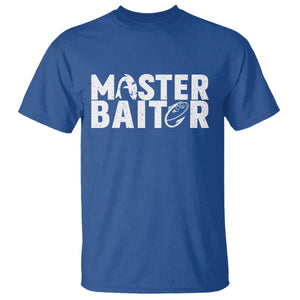 Funny Master Baiter T Shirt Fishing Fisherman Adult Jokes Father's Day TS11 Royal Blue Print Your Wear