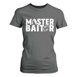 Funny Master Baiter T Shirt For Women Fishing Fisherman Adult Jokes Father's Day TS11 Dark Heather Print Your Wear