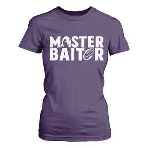 Funny Master Baiter T Shirt For Women Fishing Fisherman Adult Jokes Father's Day TS11 Purple Print Your Wear