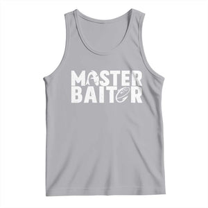 Funny Master Baiter Tank Top Fishing Fisherman Adult Jokes Father's Day TS11 Athletic Heather Print Your Wear